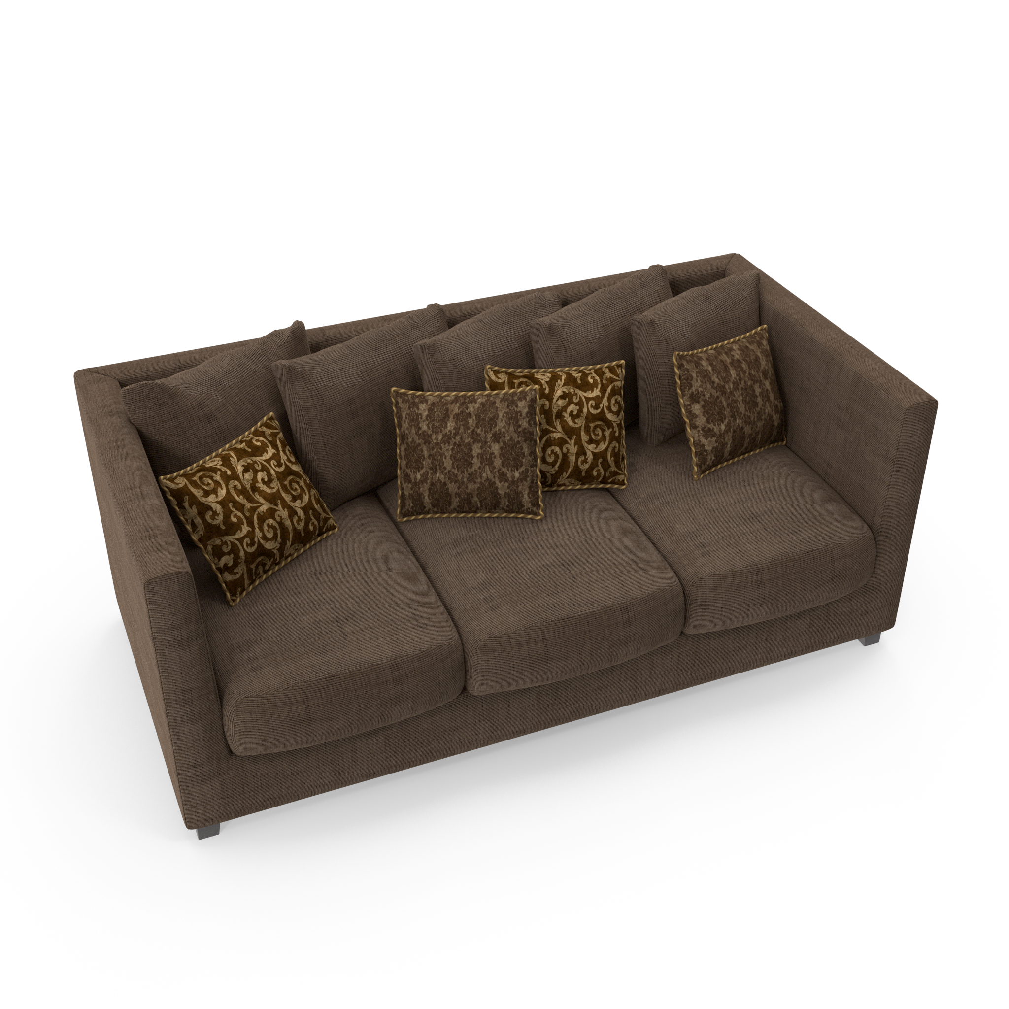 Cozy Contemporary Three-Seater Sofa - NORMCORE™ Minimalistic