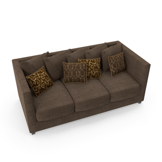 Cozy Contemporary Three-Seater Sofa