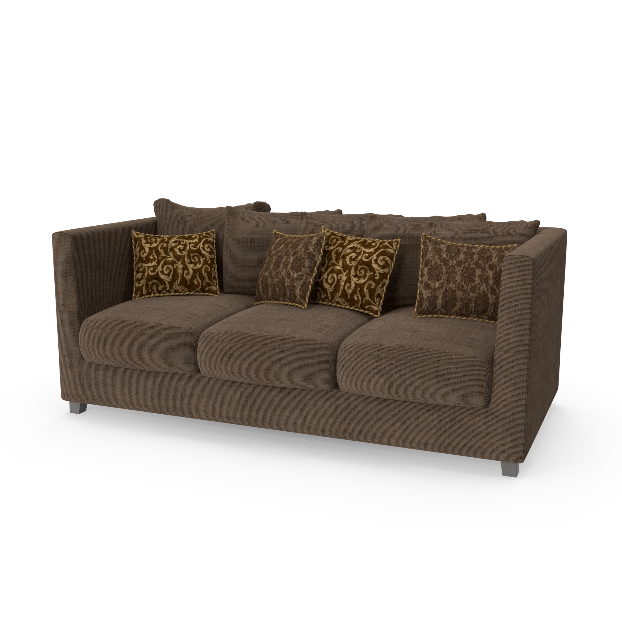 Cozy Contemporary Three-Seater Sofa