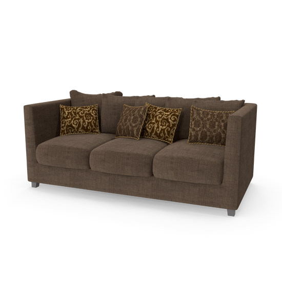 Cozy Contemporary Three-Seater Sofa