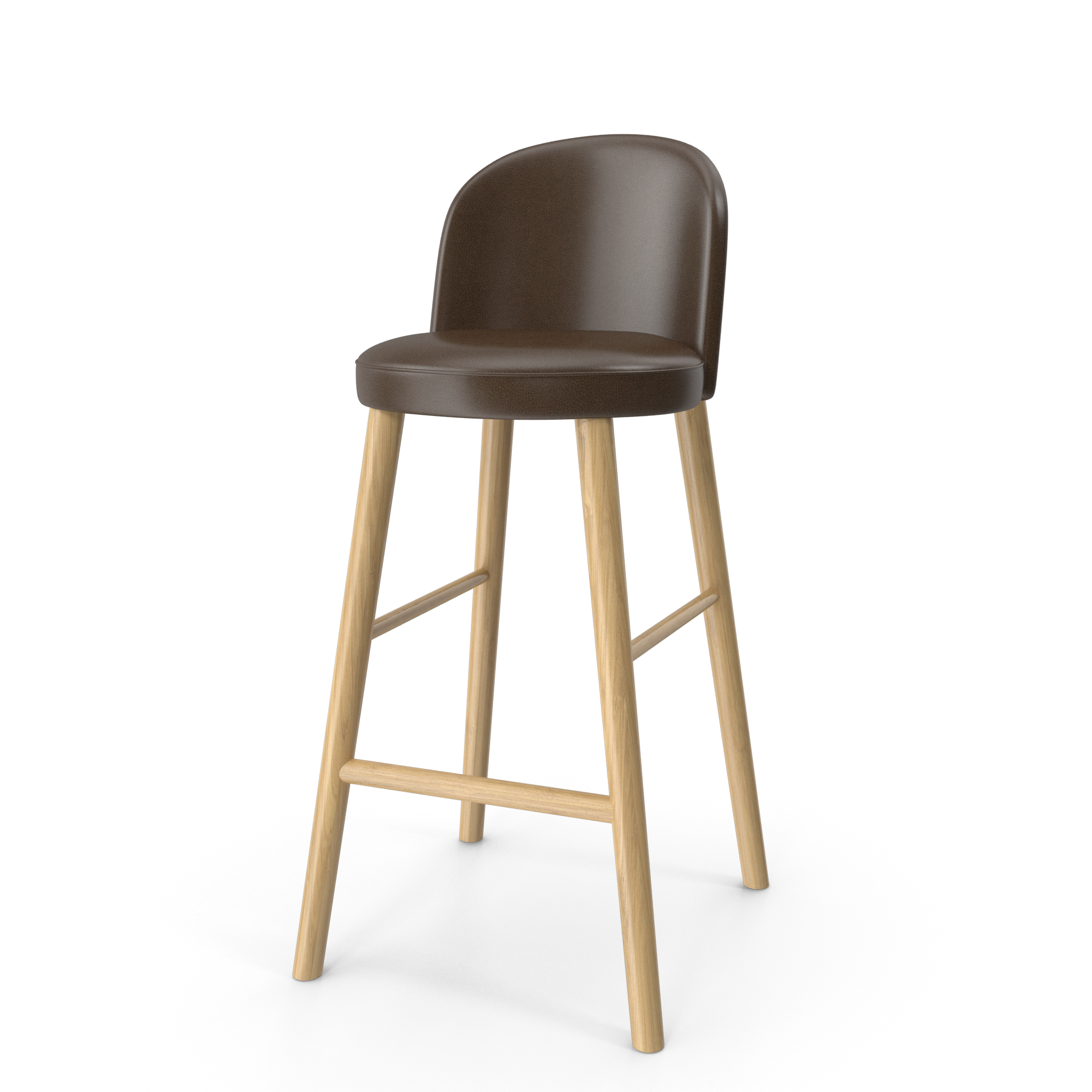 Modern Leather Bar Stool