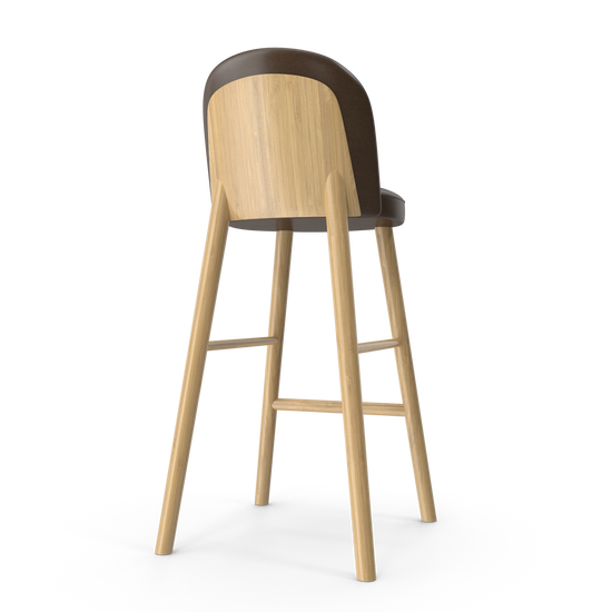Modern Leather Bar Stool