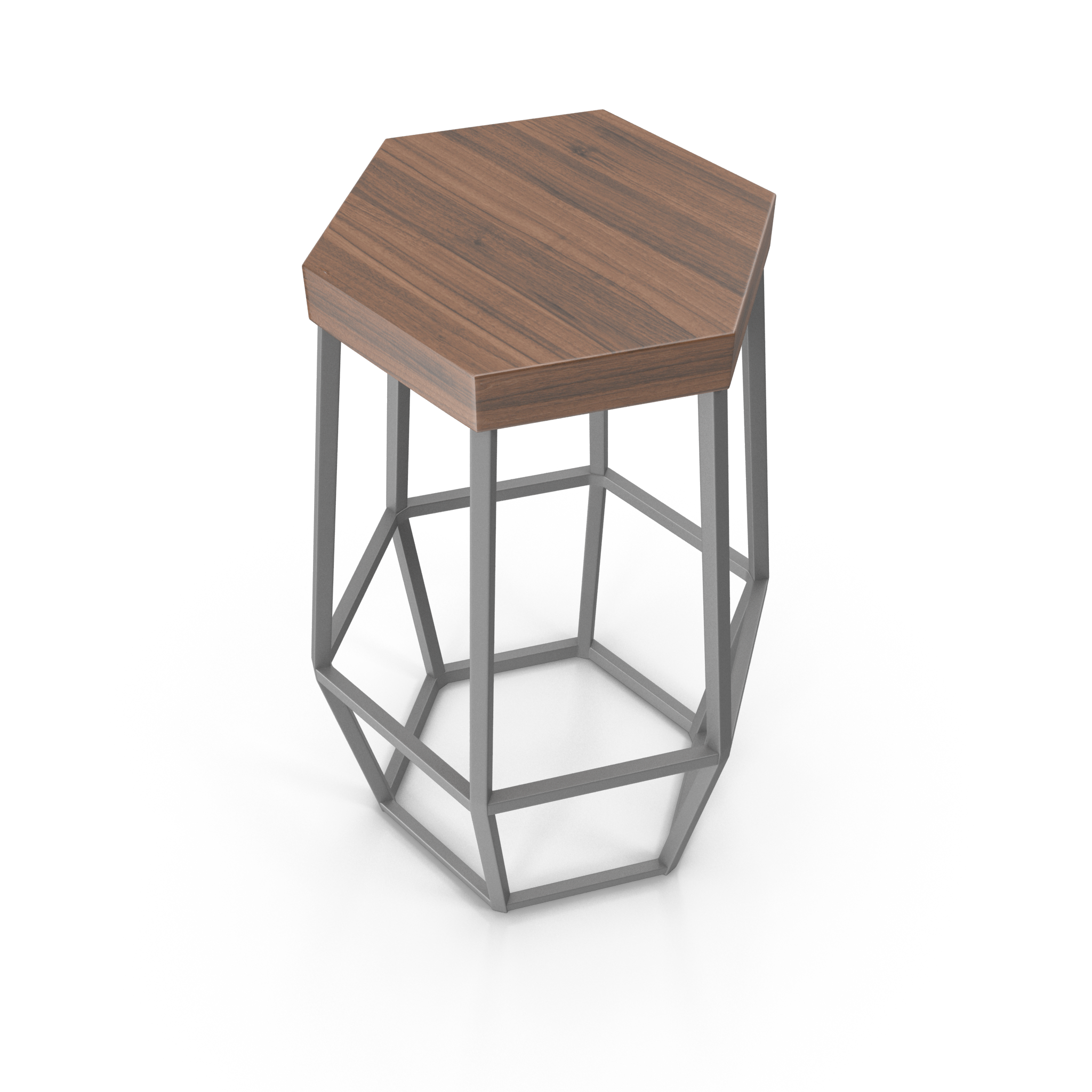 Modern Hexagonal Bar Stool - NORMCORE™ Minimalistic