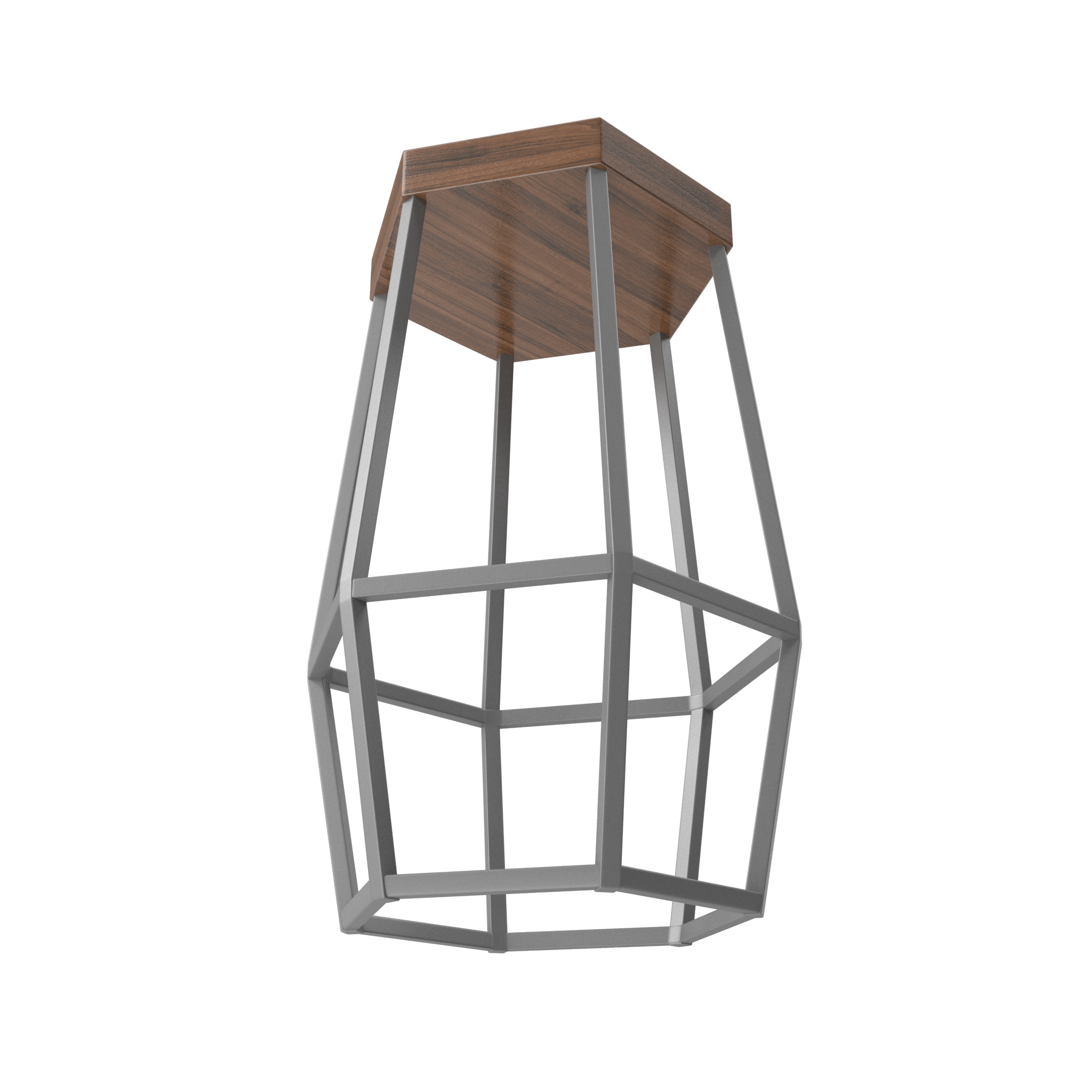 Modern Hexagonal Bar Stool - NORMCORE™ Minimalistic