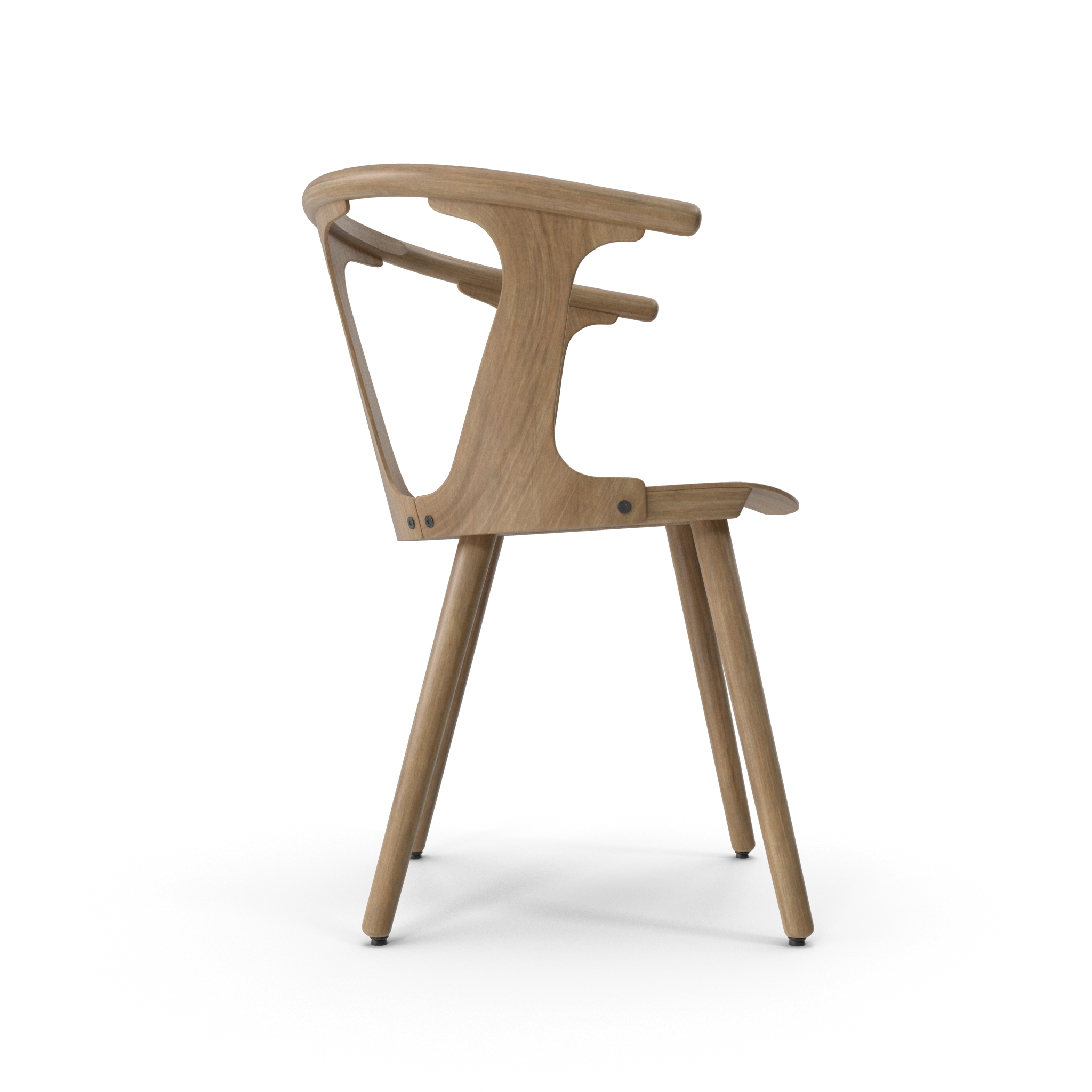 Sculptural Wood Dining Chair - NORMCORE™ Minimalistic