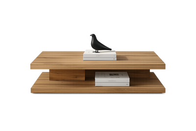 Two-Tier Wooden Coffee Table
