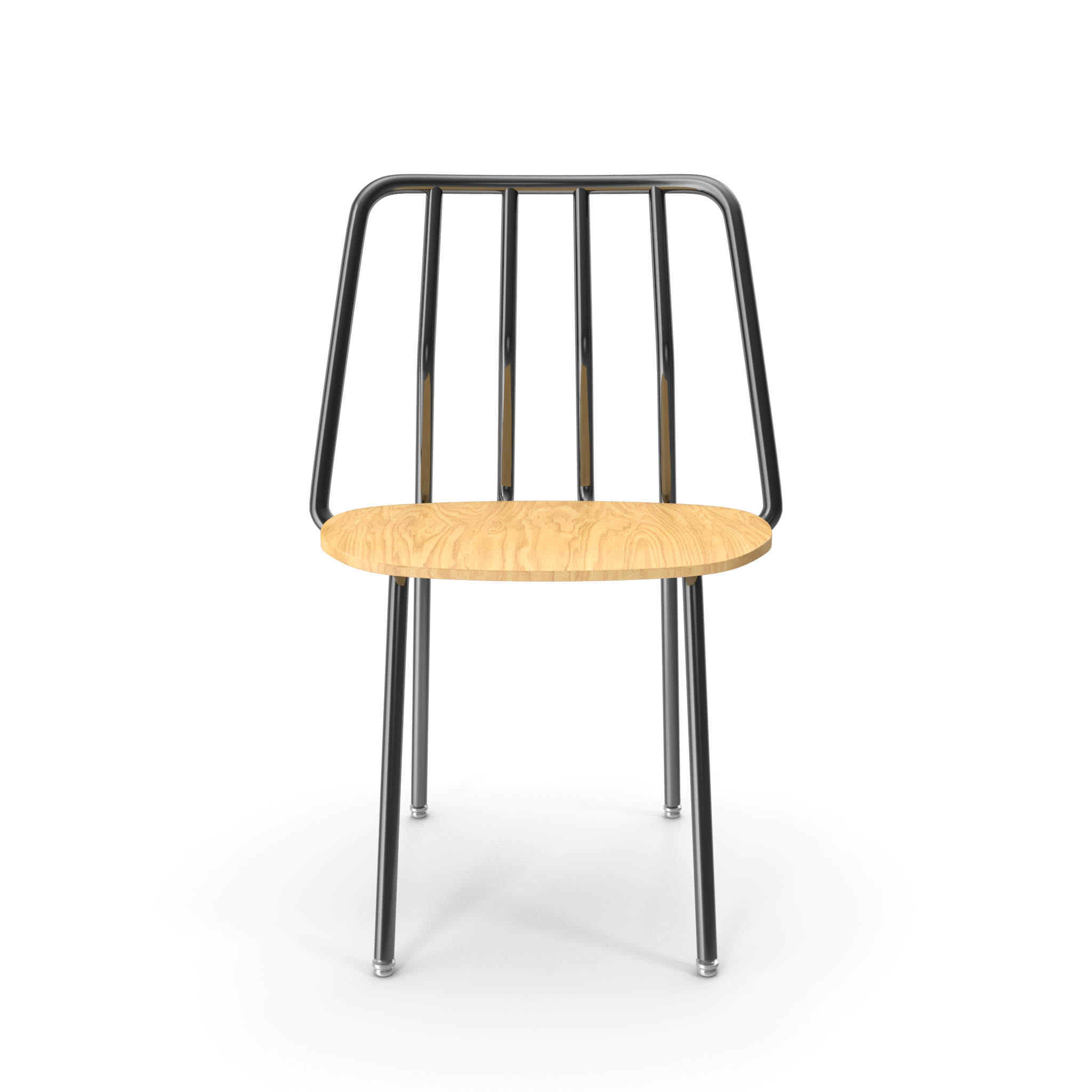 Modern Tubular Steel Chair - NORMCORE™ Minimalistic