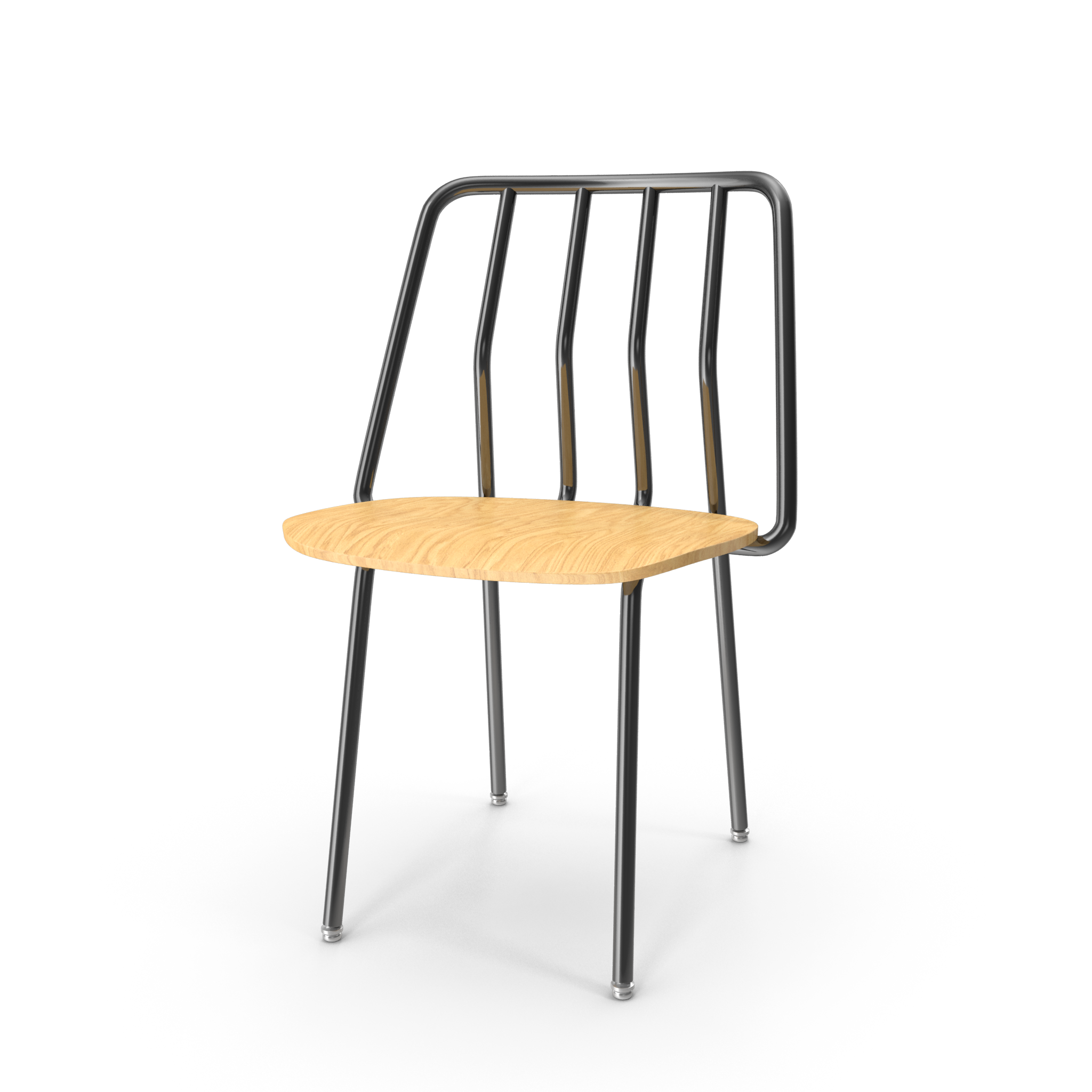 Modern Tubular Steel Chair - NORMCORE™ Minimalistic