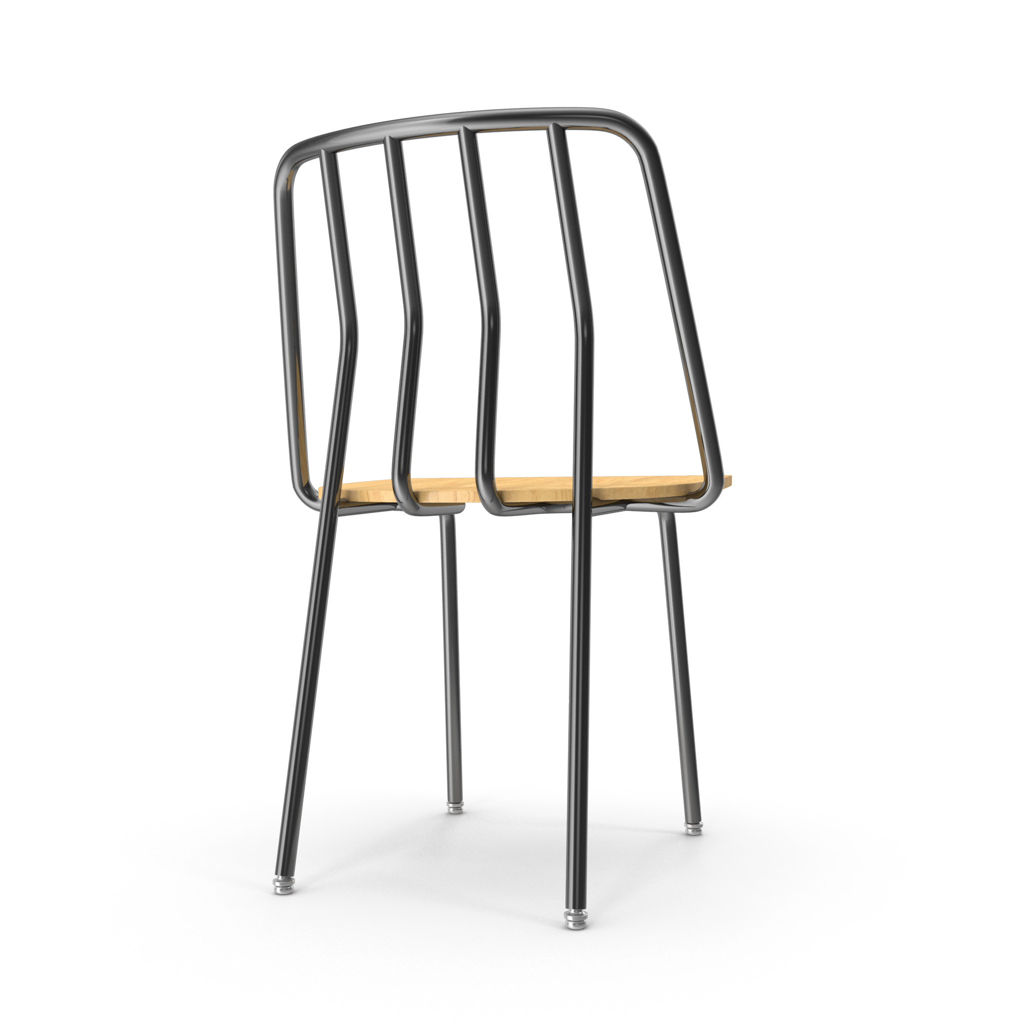 Modern Tubular Steel Chair - NORMCORE™ Minimalistic
