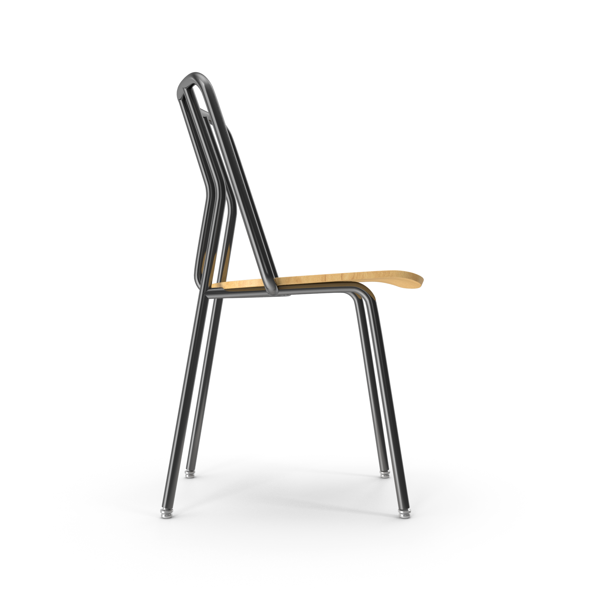 Modern Tubular Steel Chair - NORMCORE™ Minimalistic