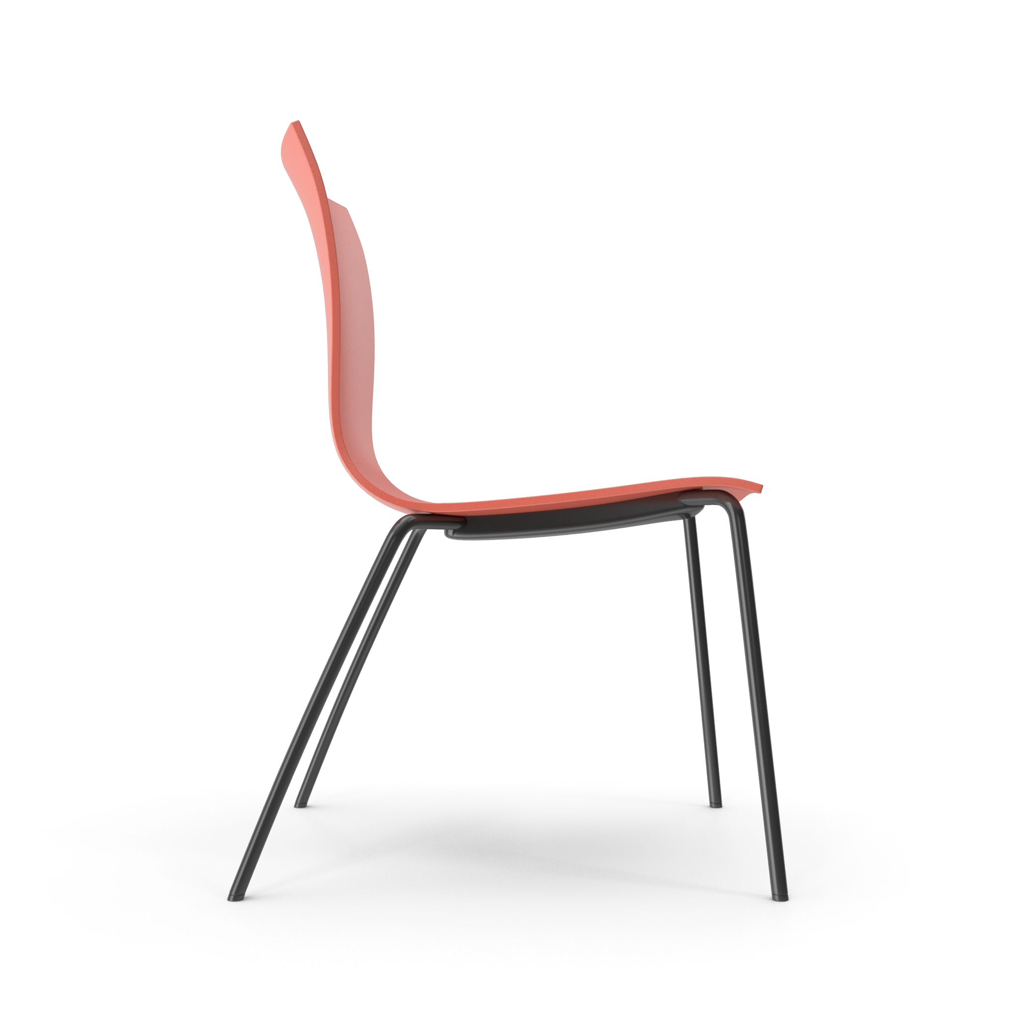 Modern Molded Plastic Dining Chair - NORMCORE™ Minimalistic