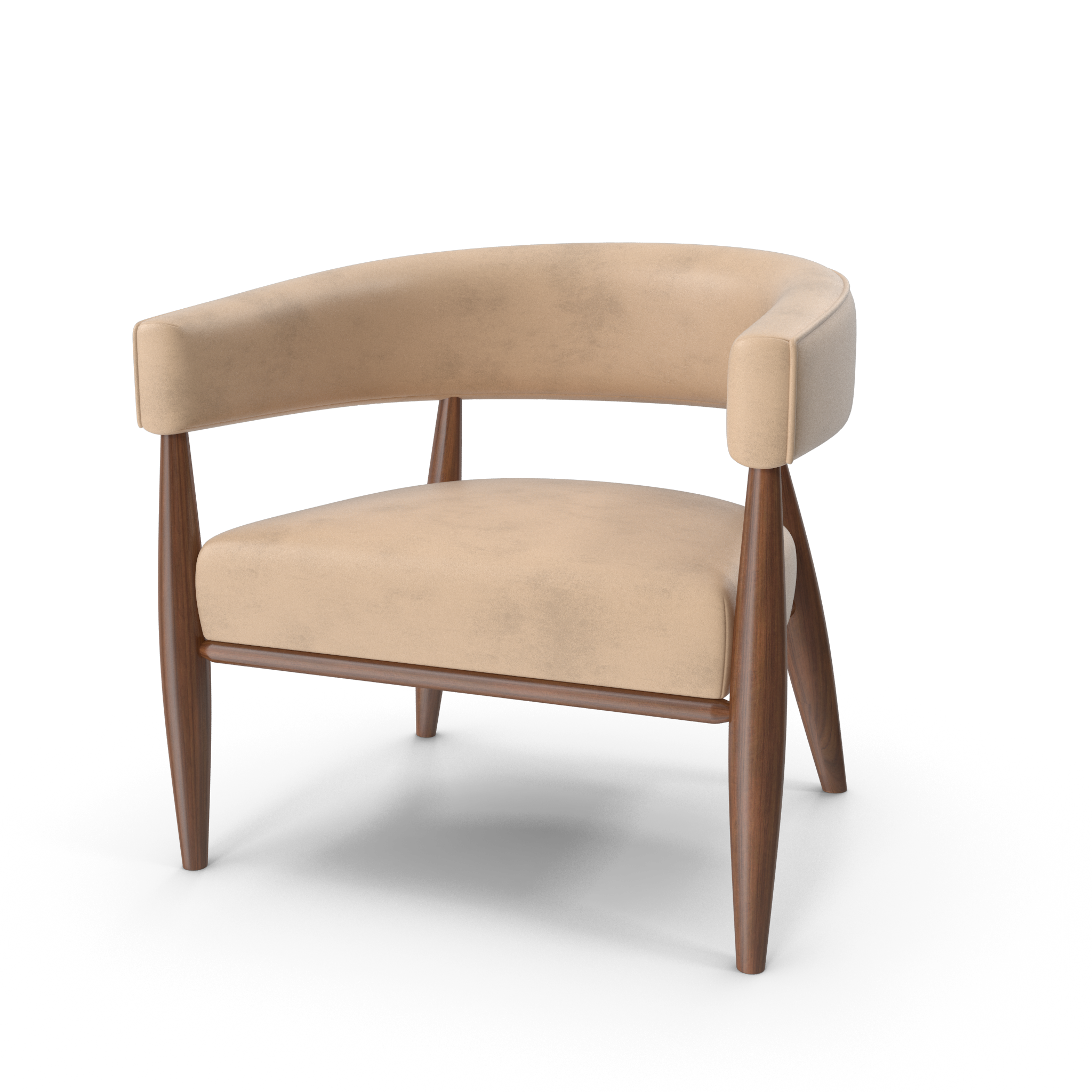 Modern Barrel Back Armchair - NORMCORE™ Minimalistic