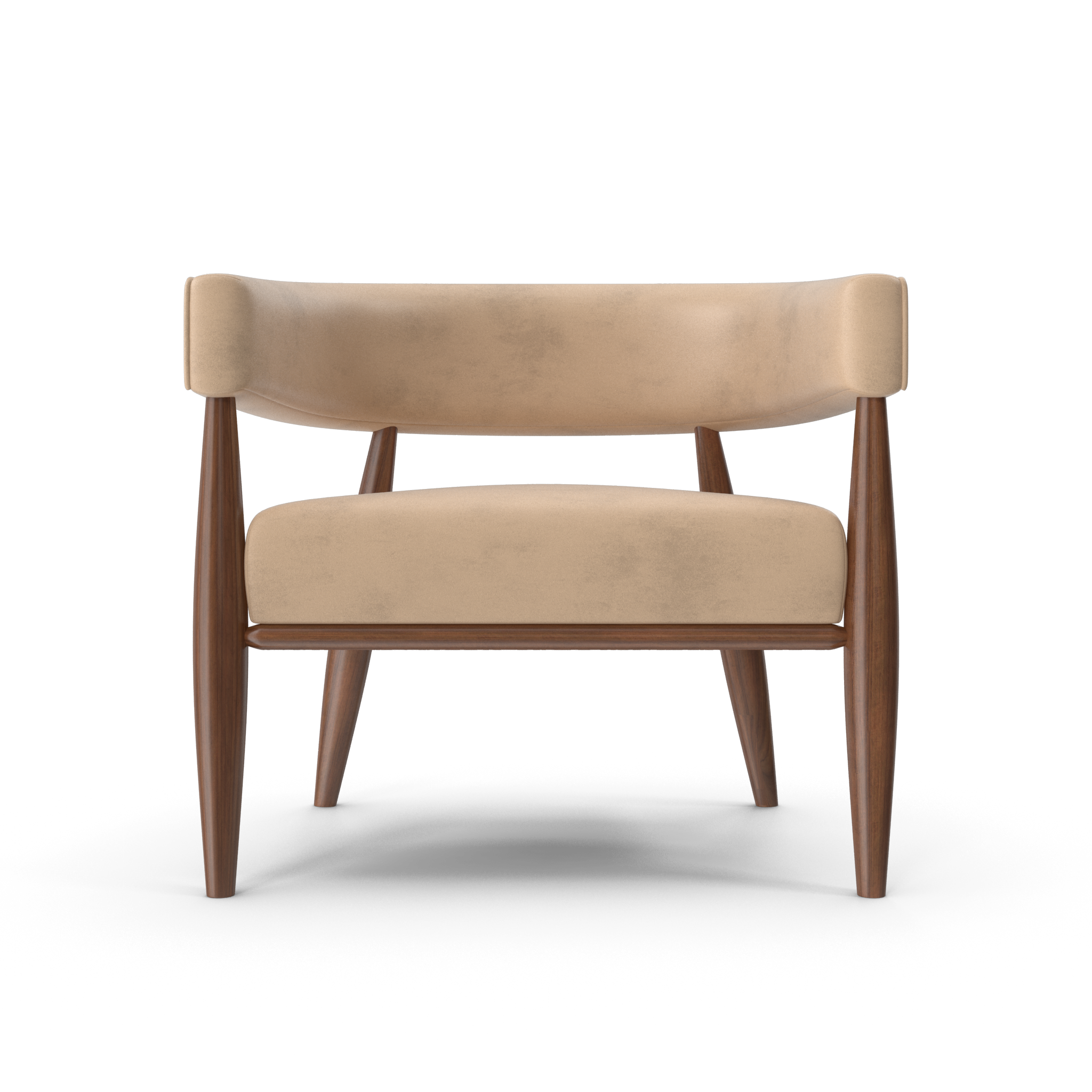 Modern Barrel Back Armchair - NORMCORE™ Minimalistic