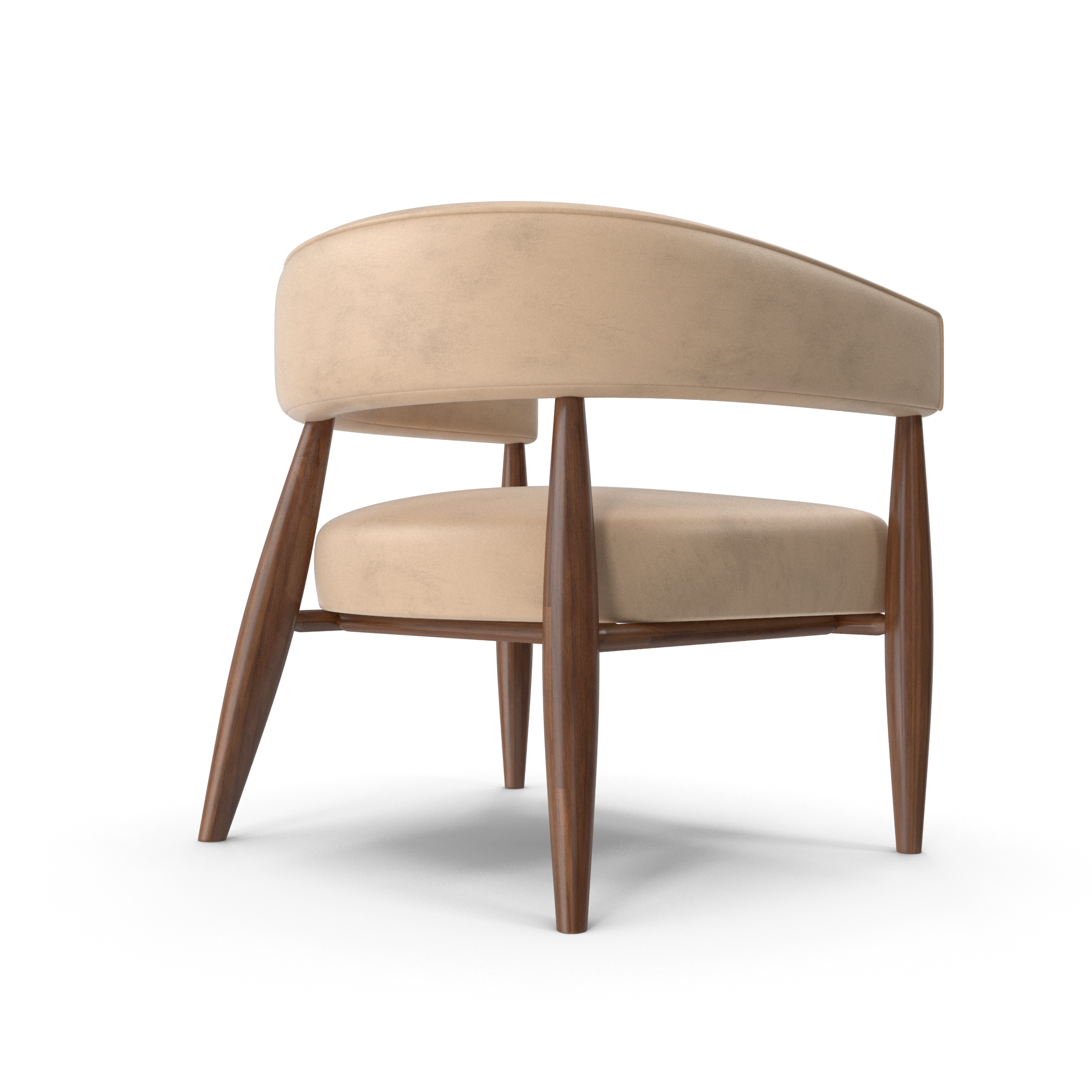 Modern Barrel Back Armchair - NORMCORE™ Minimalistic