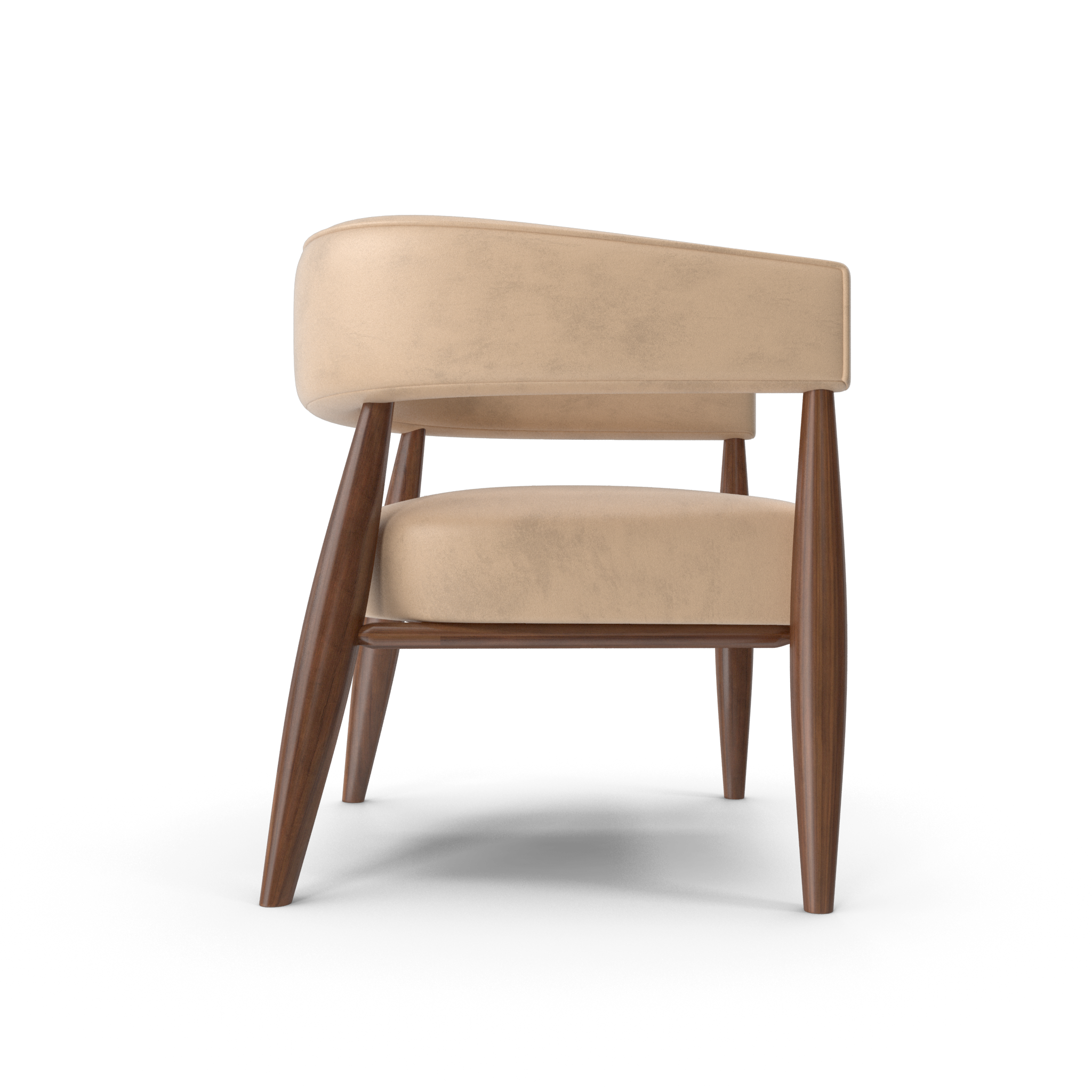 Modern Barrel Back Armchair - NORMCORE™ Minimalistic