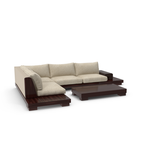 Modern L Shape Sofa And Table Set