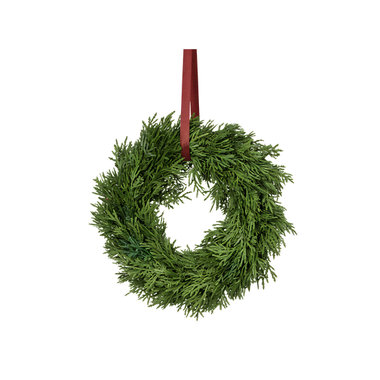 Faux Cedar Christmas Wreath