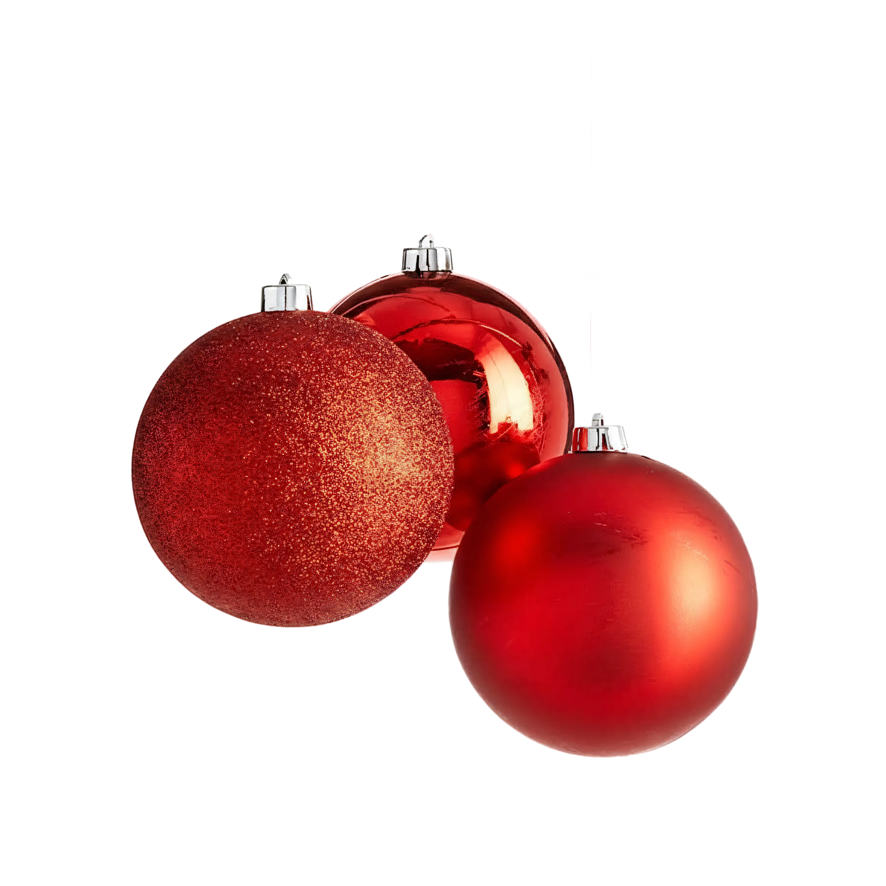 Mixed Finish Christmas Bauble Set