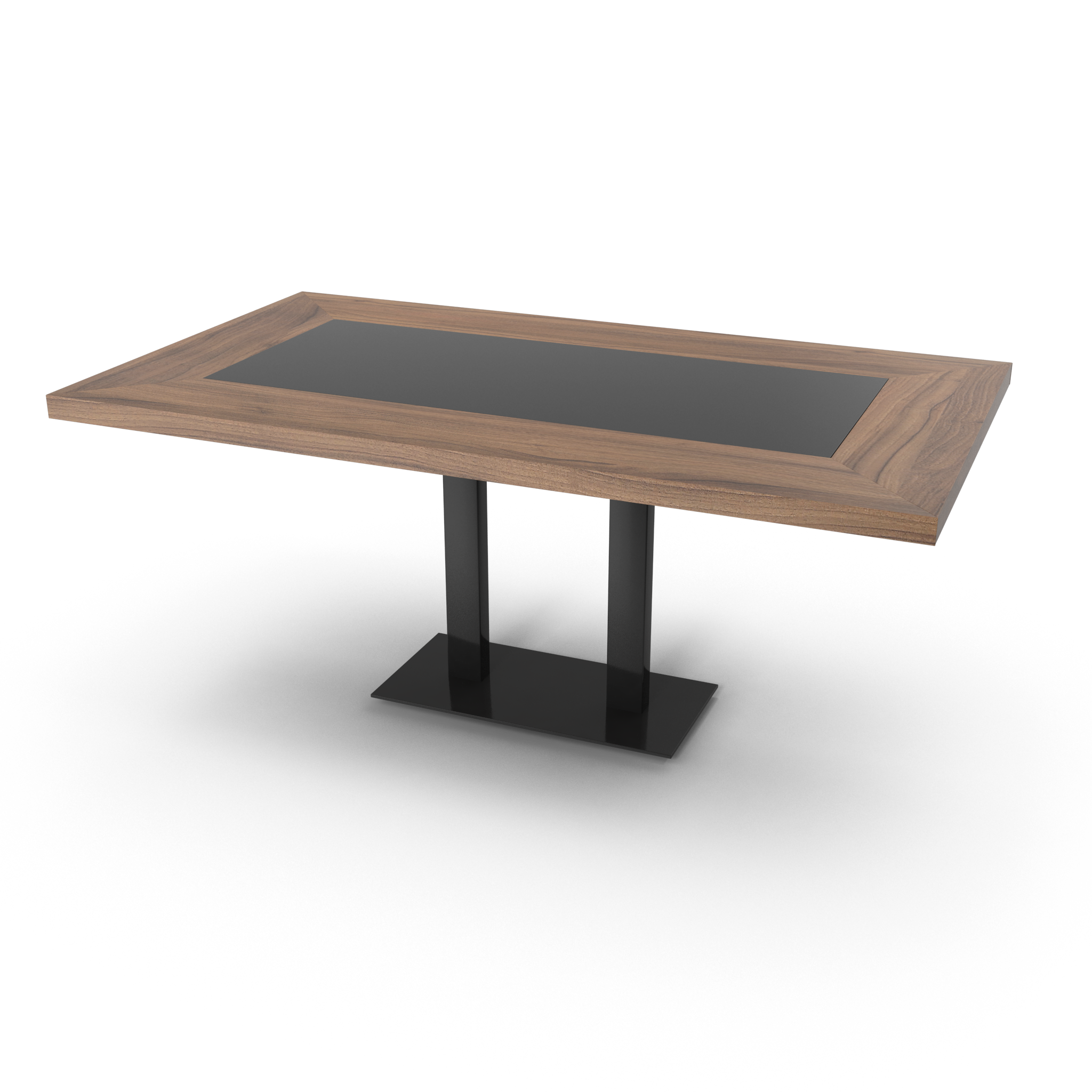 Table with Two-Column Base - NORMCORE™ Minimalistic