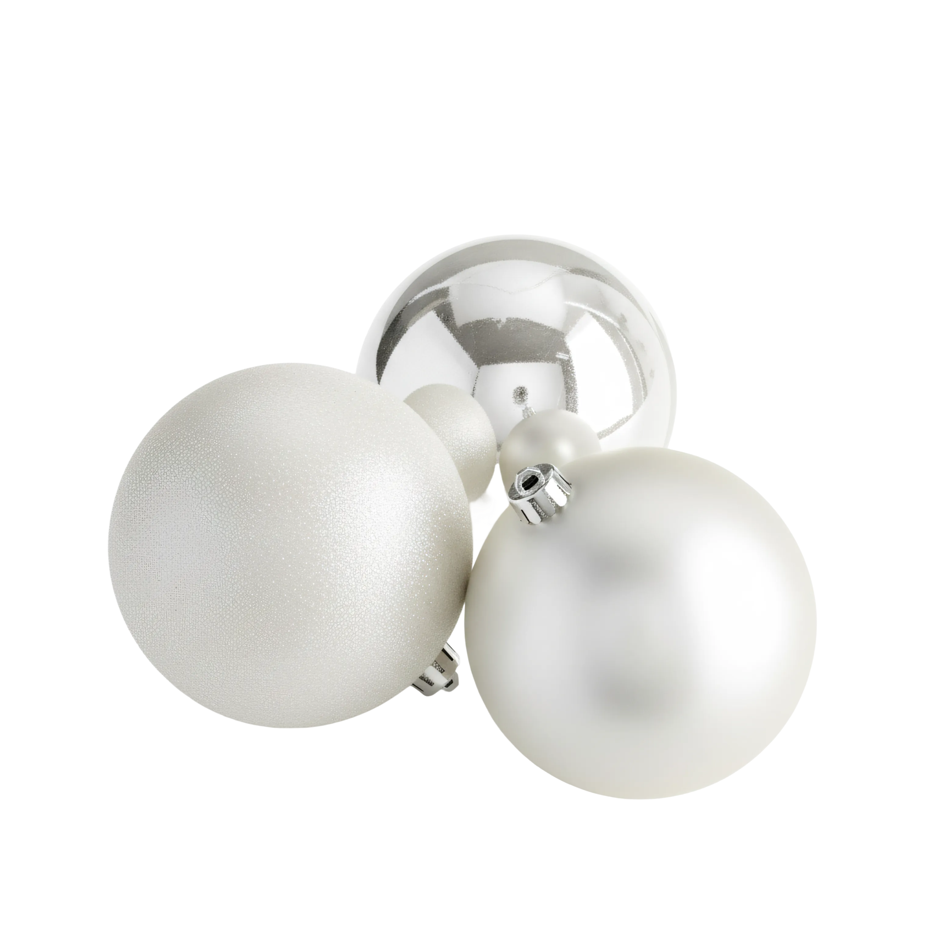 Mixed Finish Christmas Bauble Set