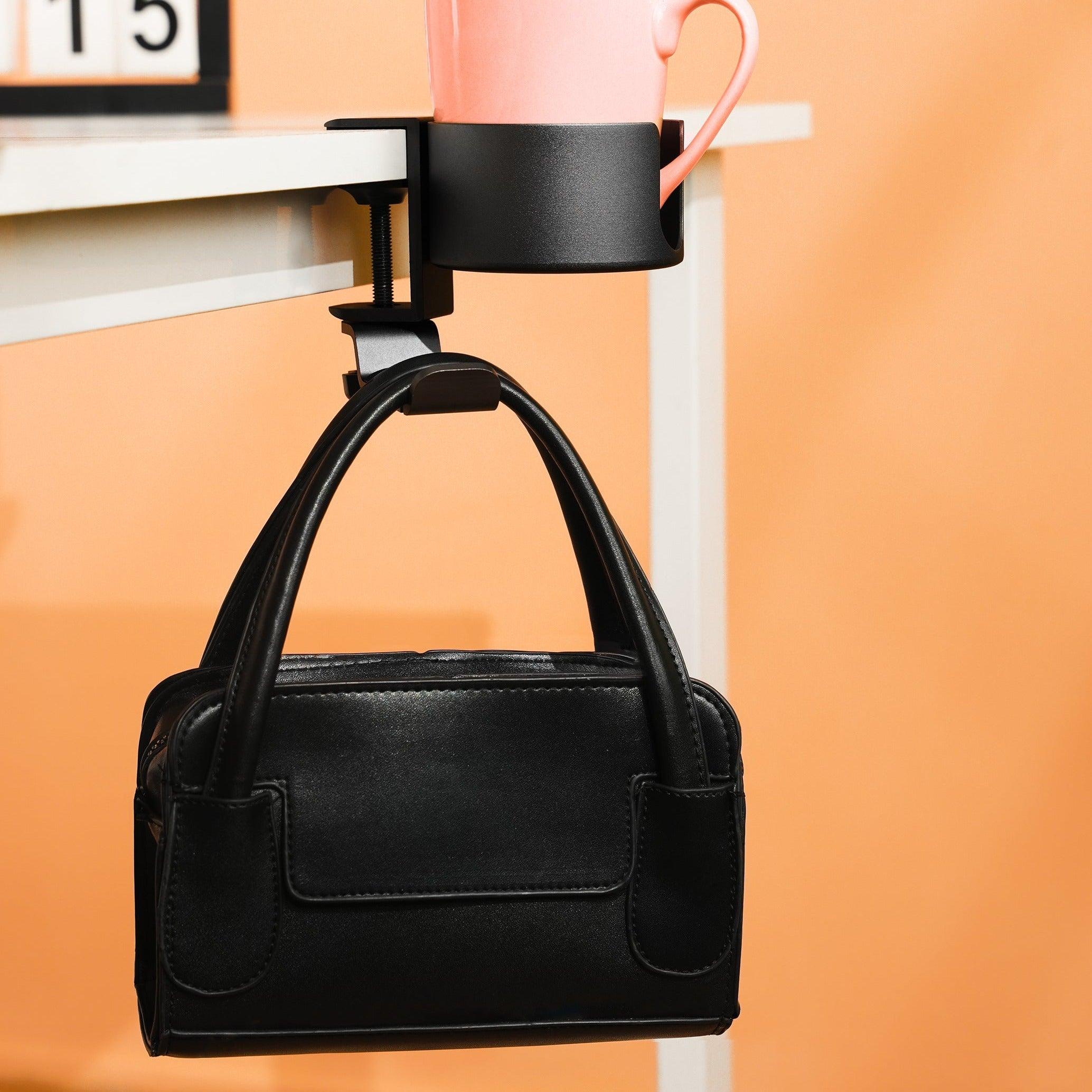 Table clamp cup holder with integrated hanger - NORMCORE™ Minimalistic