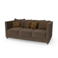 Cozy Contemporary Three-Seater Sofa - NORMCORE™ Minimalistic
