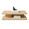 Two-Tier Wooden Coffee Table