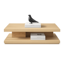 Two-Tier Wooden Coffee Table