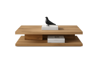 Two-Tier Wooden Coffee Table