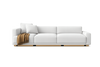 Cream Three-Seater Sofa