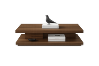 Two-Tier Wooden Coffee Table