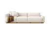 Cream Three-Seater Sofa