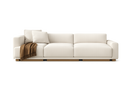 Cream Three-Seater Sofa