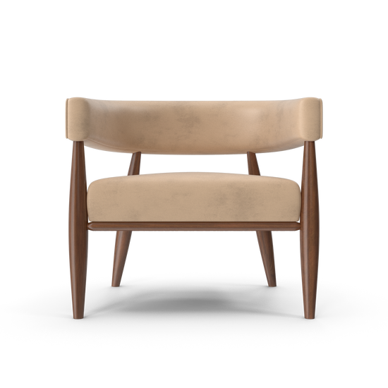 Modern Barrel Back Armchair