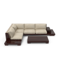 Modern L Shape Sofa And Table Set - NORMCORE™ Minimalistic