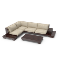 Modern L Shape Sofa And Table Set - NORMCORE™ Minimalistic