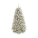 Snowy Prelit Christmas Tree
