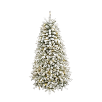 Snowy Prelit Christmas Tree