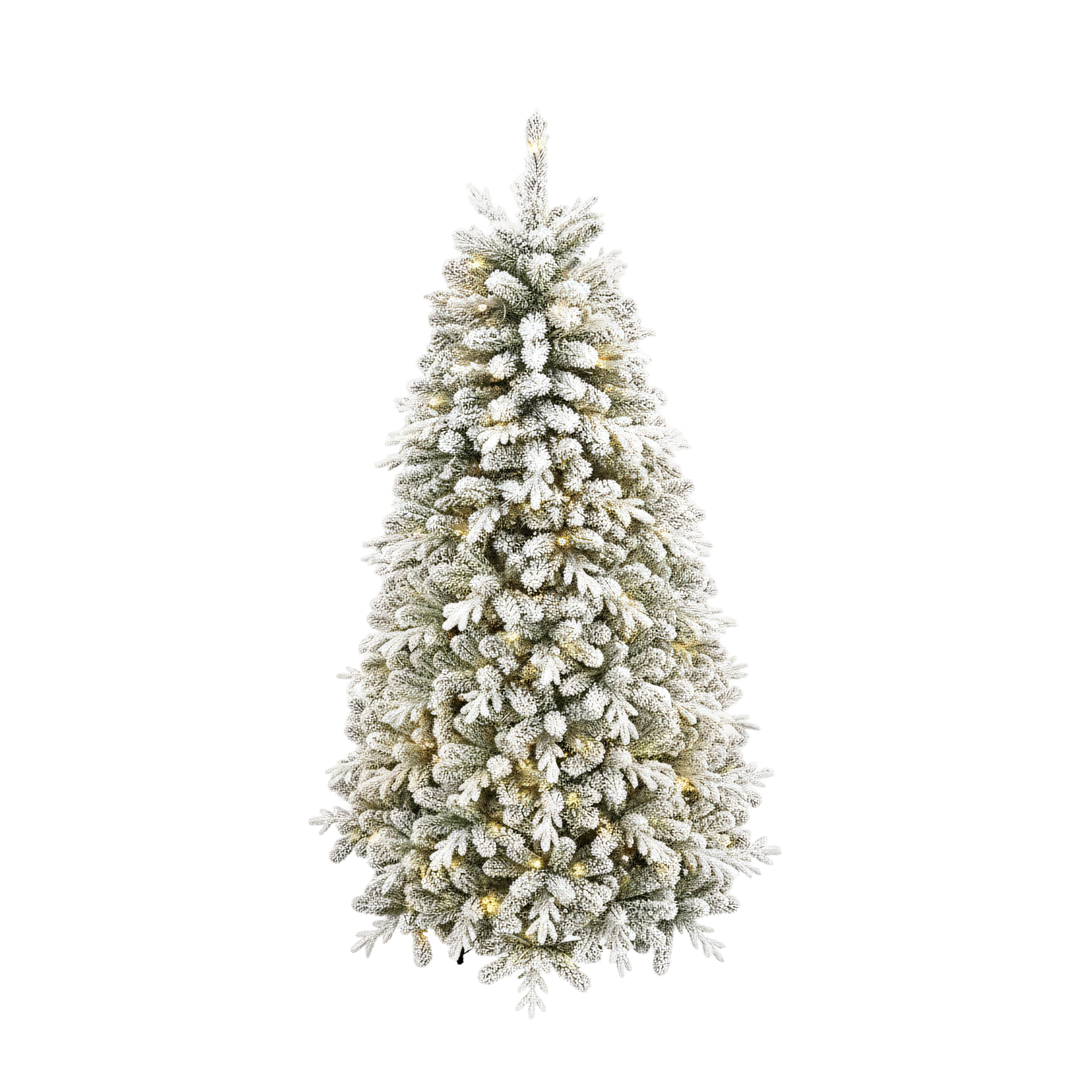 Snowy Prelit Christmas Tree