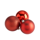 Mixed Finish Christmas Bauble Set
