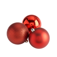 Mixed Finish Christmas Bauble Set