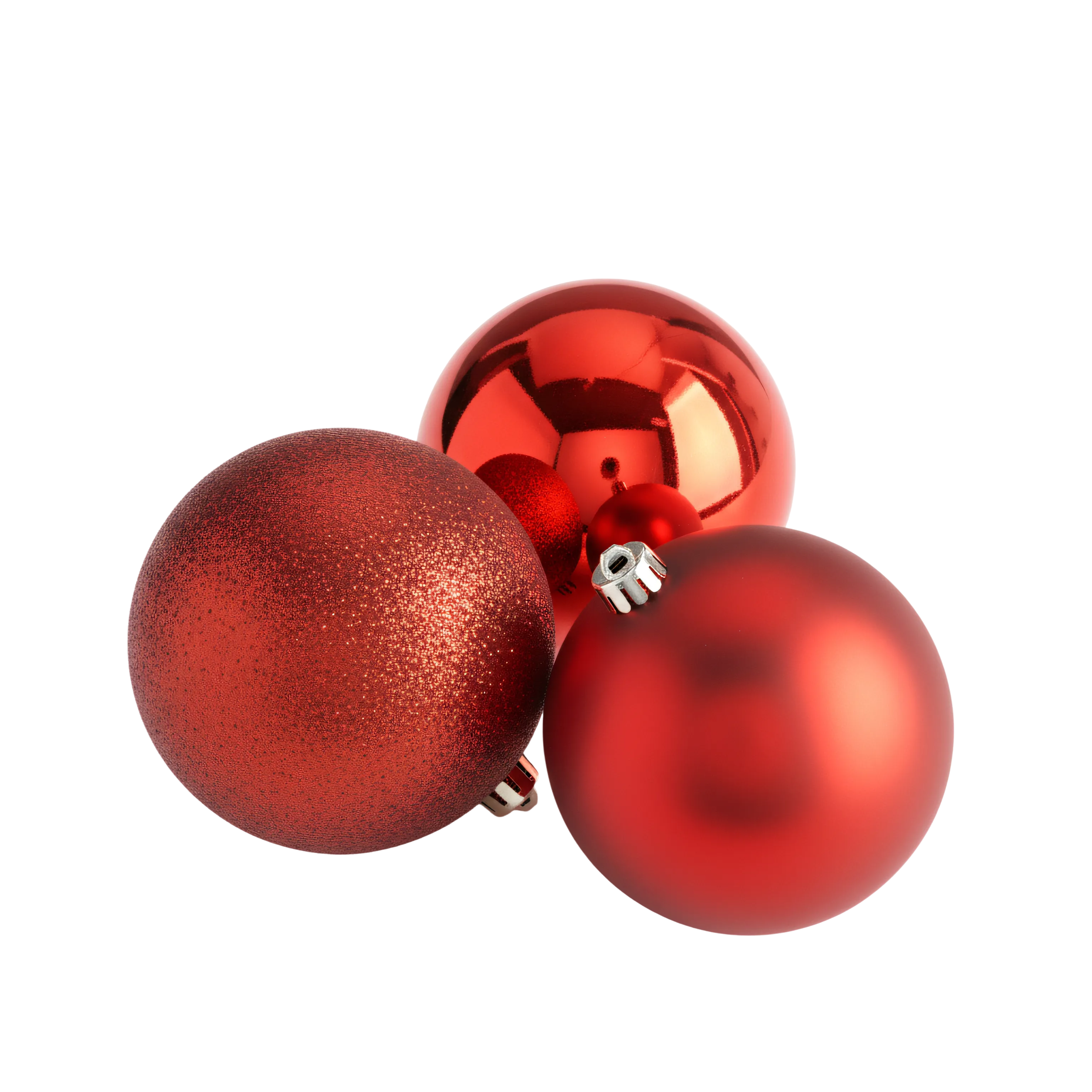 Mixed Finish Christmas Bauble Set