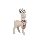 Nordic Knit-Scarf Holiday Deer Figurine