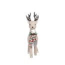 Nordic Knit-Scarf Holiday Deer Figurine