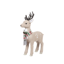 Nordic Knit-Scarf Holiday Deer Figurine