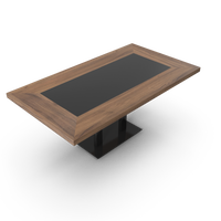 Table with Two-Column Base - NORMCORE™ Minimalistic