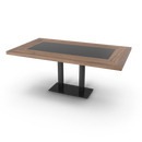 Table with Two-Column Base - NORMCORE™ Minimalistic