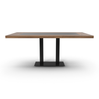Table with Two-Column Base - NORMCORE™ Minimalistic