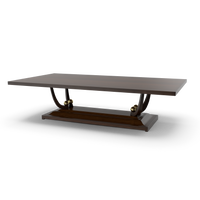 Oval Table with Curved Supports - NORMCORE™ Minimalistic