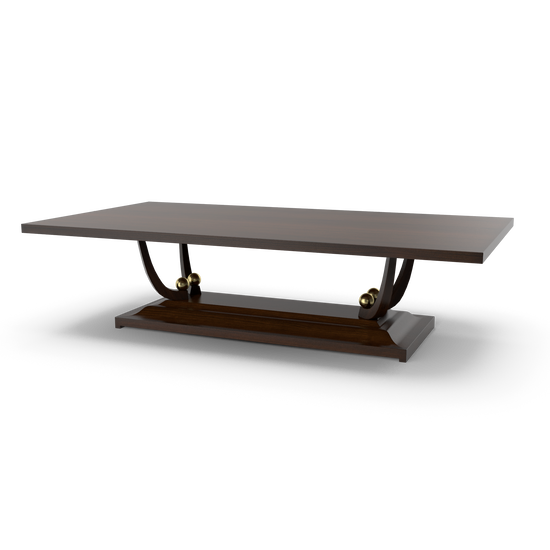 Oval Table with Curved Supports